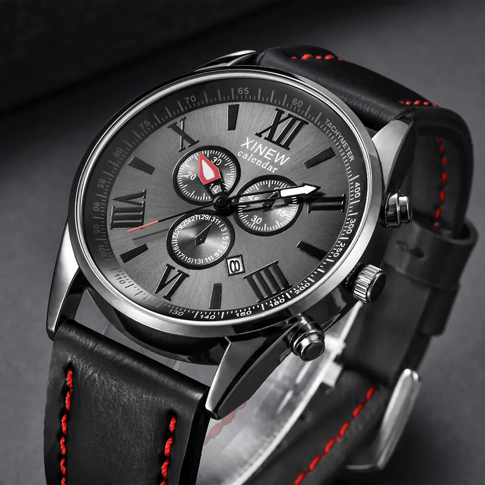 XINEW Men's Business Quartz Watch with Calendar
