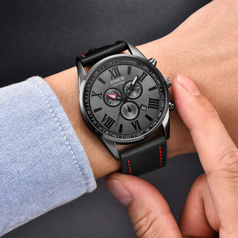 XINEW Men's Business Quartz Watch with Calendar