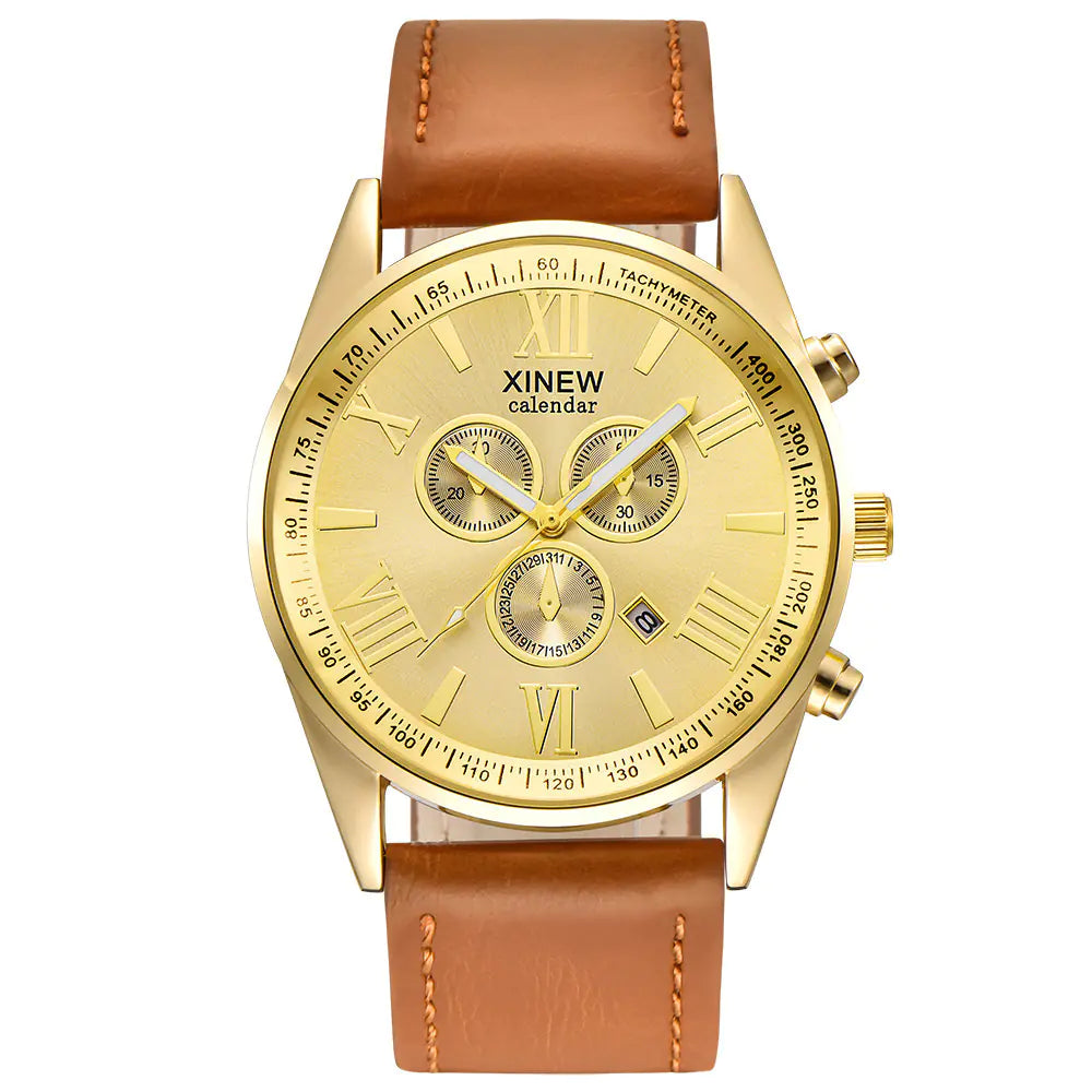 XINEW Men's Business Quartz Watch with Calendar