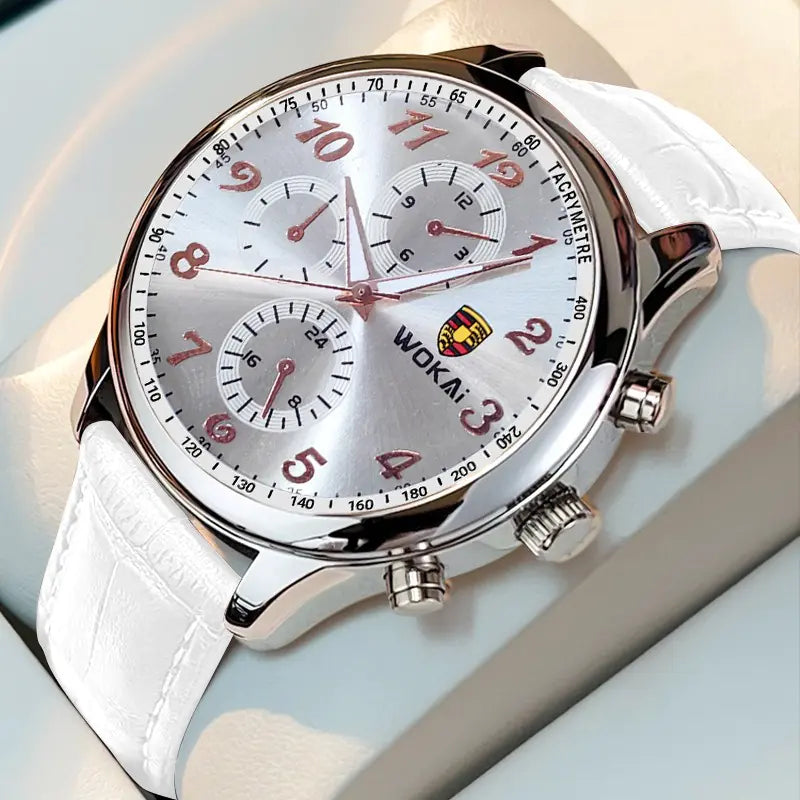 Men's Quartz Business and Sports Watches with Belts