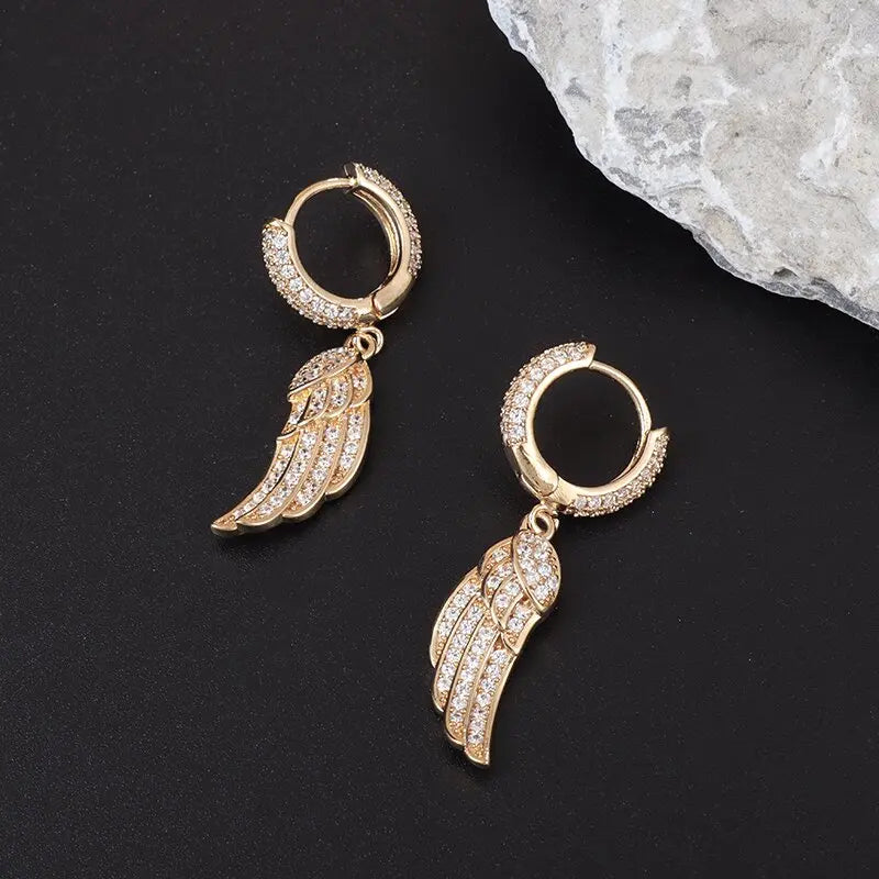 Iced Out Cz Hoop Earrings Premium Hypoallergenic Earrings Statement Mens Hip Hop Punk Rock Rapper Jewelry