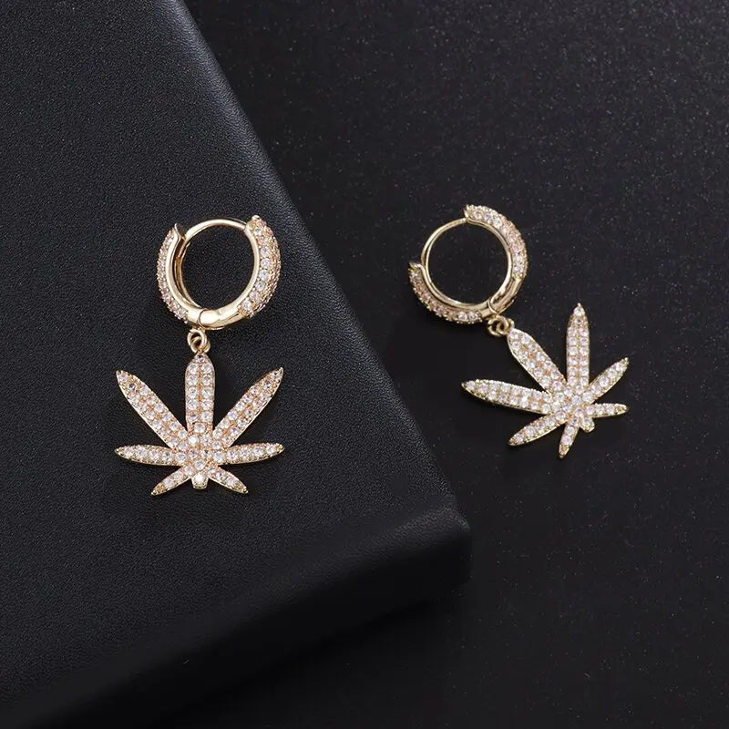 Iced Out Cz Hoop Earrings Premium Hypoallergenic Earrings Statement Mens Hip Hop Punk Rock Rapper Jewelry