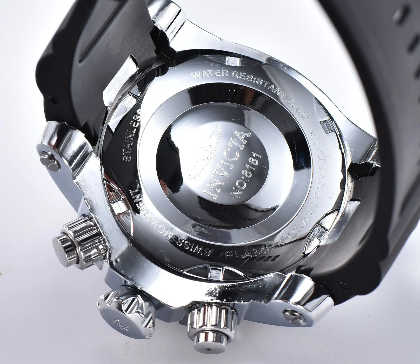 Men's Large Dial Steel Quartz Watch by Invicta