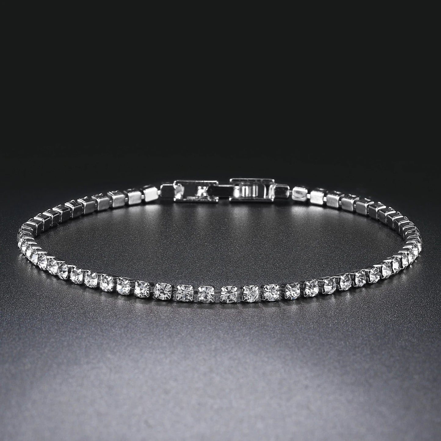 Fashion Multicolor Tennis Bracelet for Women 2.5/3/4/5Mm Zirconia Charm Designer Tennis Chain Men Bracelet Wedding Jewelry KC128