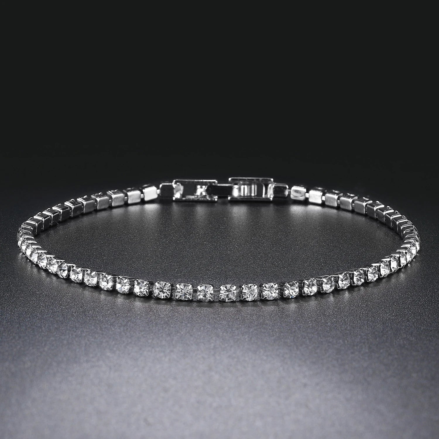 Fashion Multicolor Tennis Bracelet for Women 2.5/3/4/5Mm Zirconia Charm Designer Tennis Chain Men Bracelet Wedding Jewelry KC128