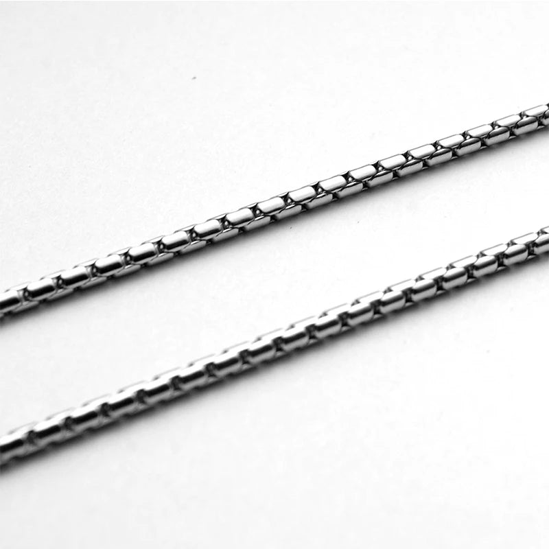 Men Necklace 2020 Stainless Steel Neck Chain for Men Cuban Link Chain Wholesale Accessories Lobster Chain Simple Buckle