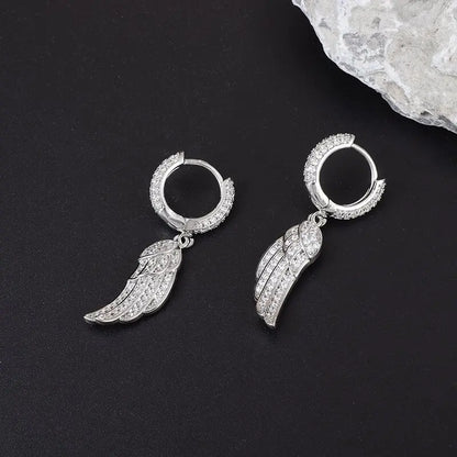 Iced Out Cz Hoop Earrings Premium Hypoallergenic Earrings Statement Mens Hip Hop Punk Rock Rapper Jewelry