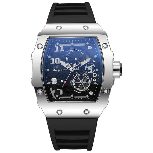 2025 New Fashion Men Luxury Watches Mens Top Big Silicone Jelly Casual Quartz Watch for Gift Relogio Masculino Male Wristwatches