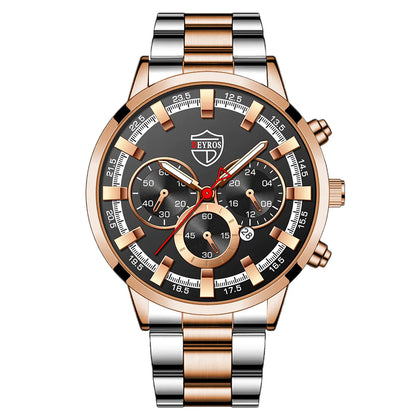 Luminous Quartz Watch for Men's Fashion and Business