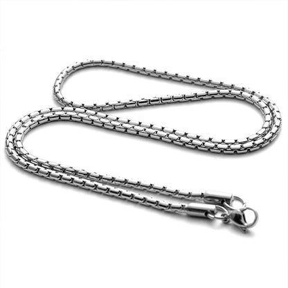 Men Necklace 2020 Stainless Steel Neck Chain for Men Cuban Link Chain Wholesale Accessories Lobster Chain Simple Buckle