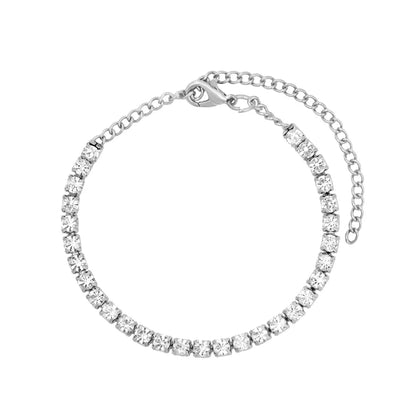 Iced Out 2 Row Rhinestones Cuban Chain Men'S Bracelet Purple 20MM Gun Black Chain Prong Cuban Bracelet Hiphop Jewelry for Gifts