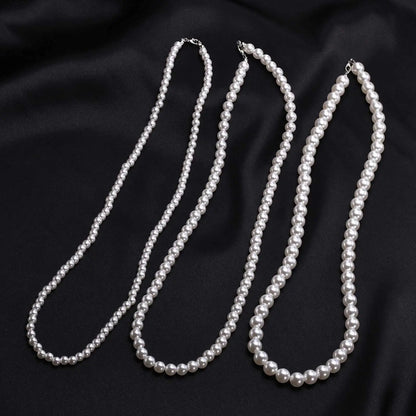 Pearl Necklace for Men,Modern Pearl Necklace, Men'S Necklace Pearl Jewelry,Gift for Men Women