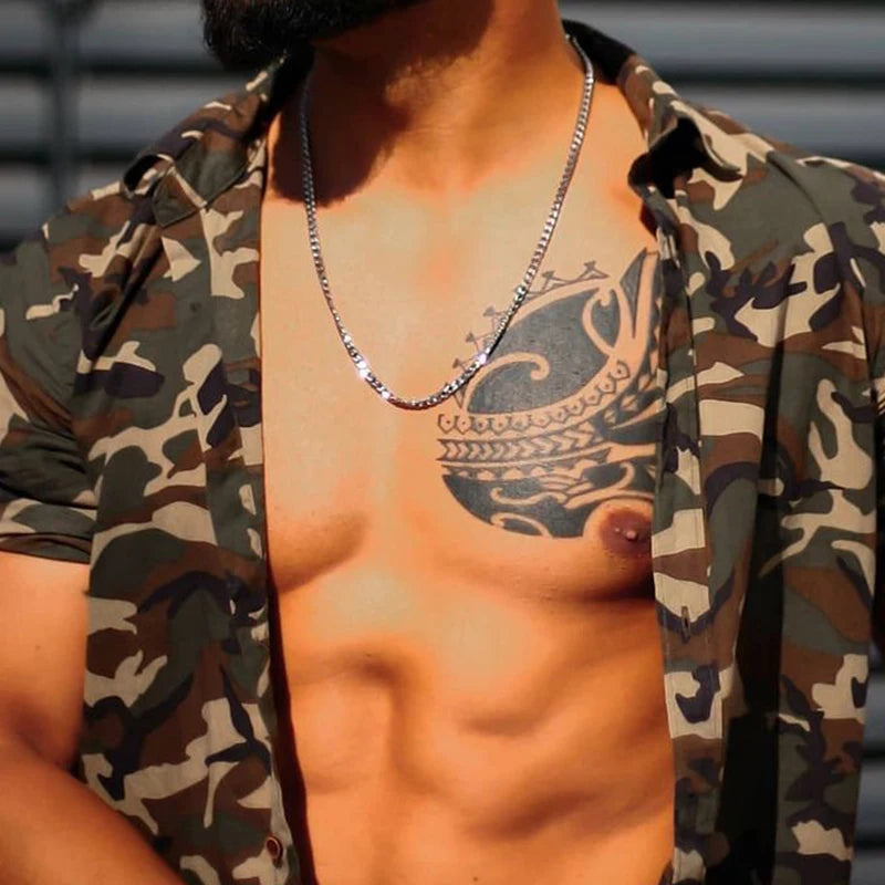 Chain Necklace Hip Hop Rapper'S Rope Chain Basic Punk Stainless Steel 3Mm 18" 20" 24" 30" Gold Silver Color Cuban Franco Jewelry
