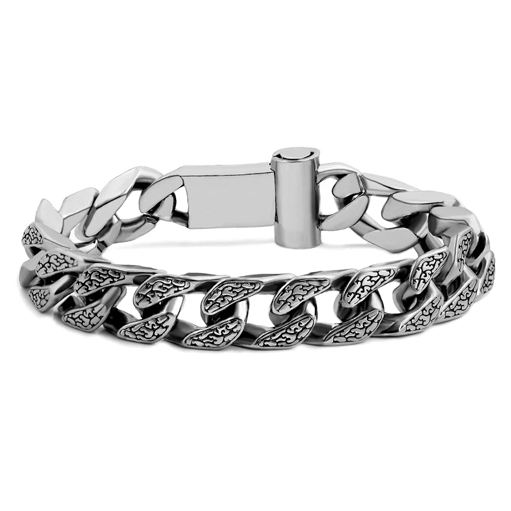 4Pcs Heart Geometry Cuban Link Bracelet for Women Girls Clustered Tennis Layered Hand Chain Set Jewelry Fashion Gift