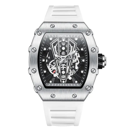 Waterproof Men's Sports Quartz Watch – Silicone Band