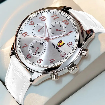 Men's Quartz Business and Sports Watches with Belts