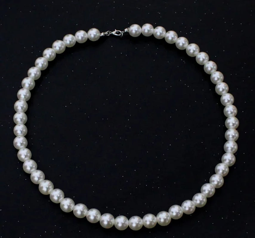 Pearl Necklace for Men,Modern Pearl Necklace, Men'S Necklace Pearl Jewelry,Gift for Men Women