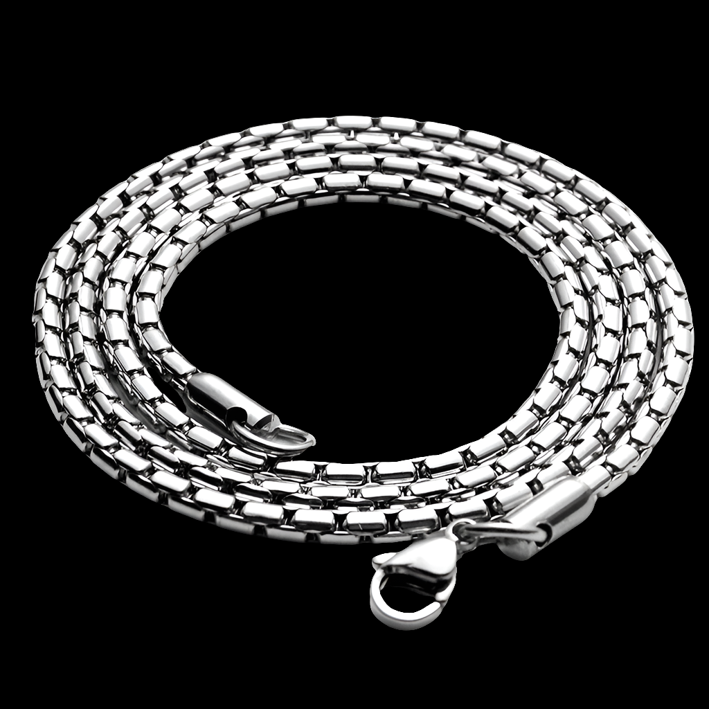 Men Necklace 2020 Stainless Steel Neck Chain for Men Cuban Link Chain Wholesale Accessories Lobster Chain Simple Buckle