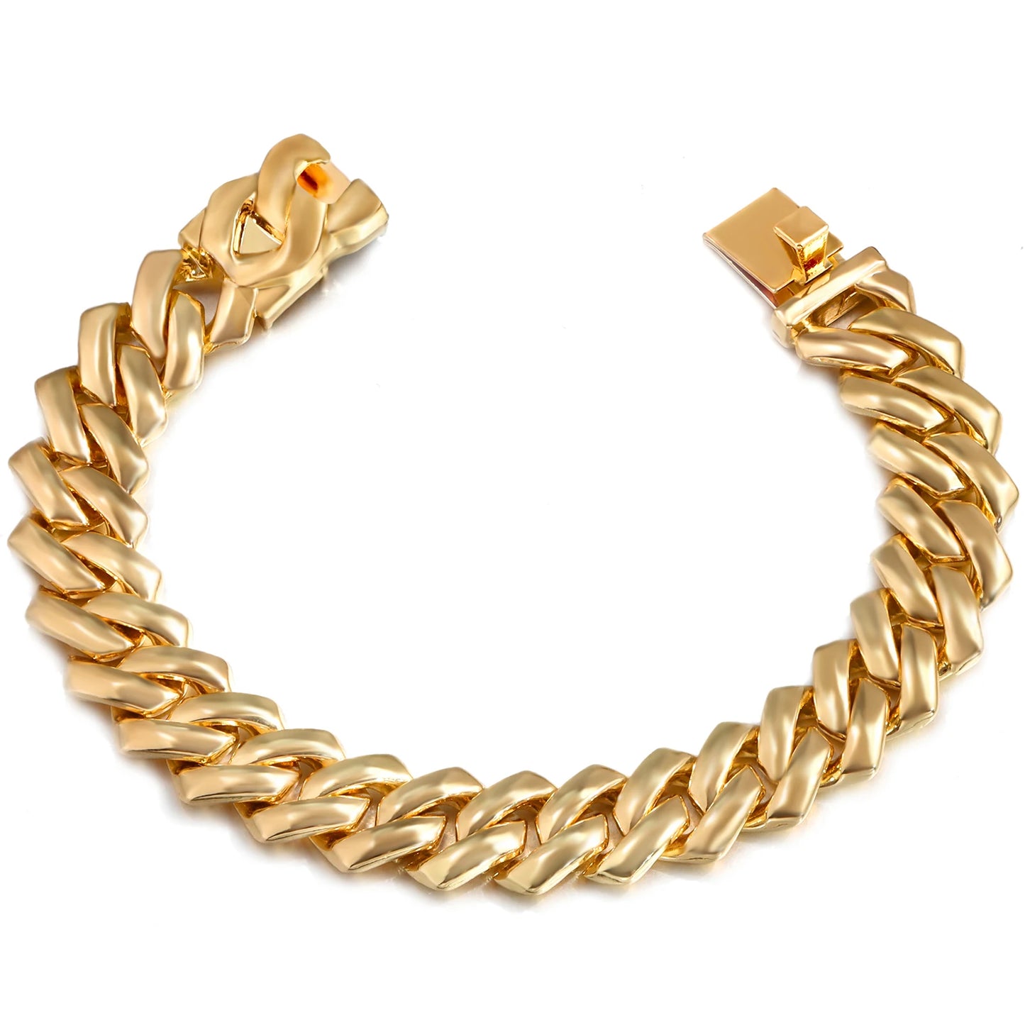 4Pcs Heart Geometry Cuban Link Bracelet for Women Girls Clustered Tennis Layered Hand Chain Set Jewelry Fashion Gift