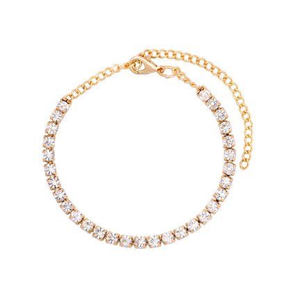 Iced Out 2 Row Rhinestones Cuban Chain Men'S Bracelet Purple 20MM Gun Black Chain Prong Cuban Bracelet Hiphop Jewelry for Gifts