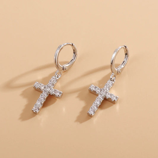 Iced Out Cz Hoop Earrings Premium Hypoallergenic Earrings Statement Mens Hip Hop Punk Rock Rapper Jewelry