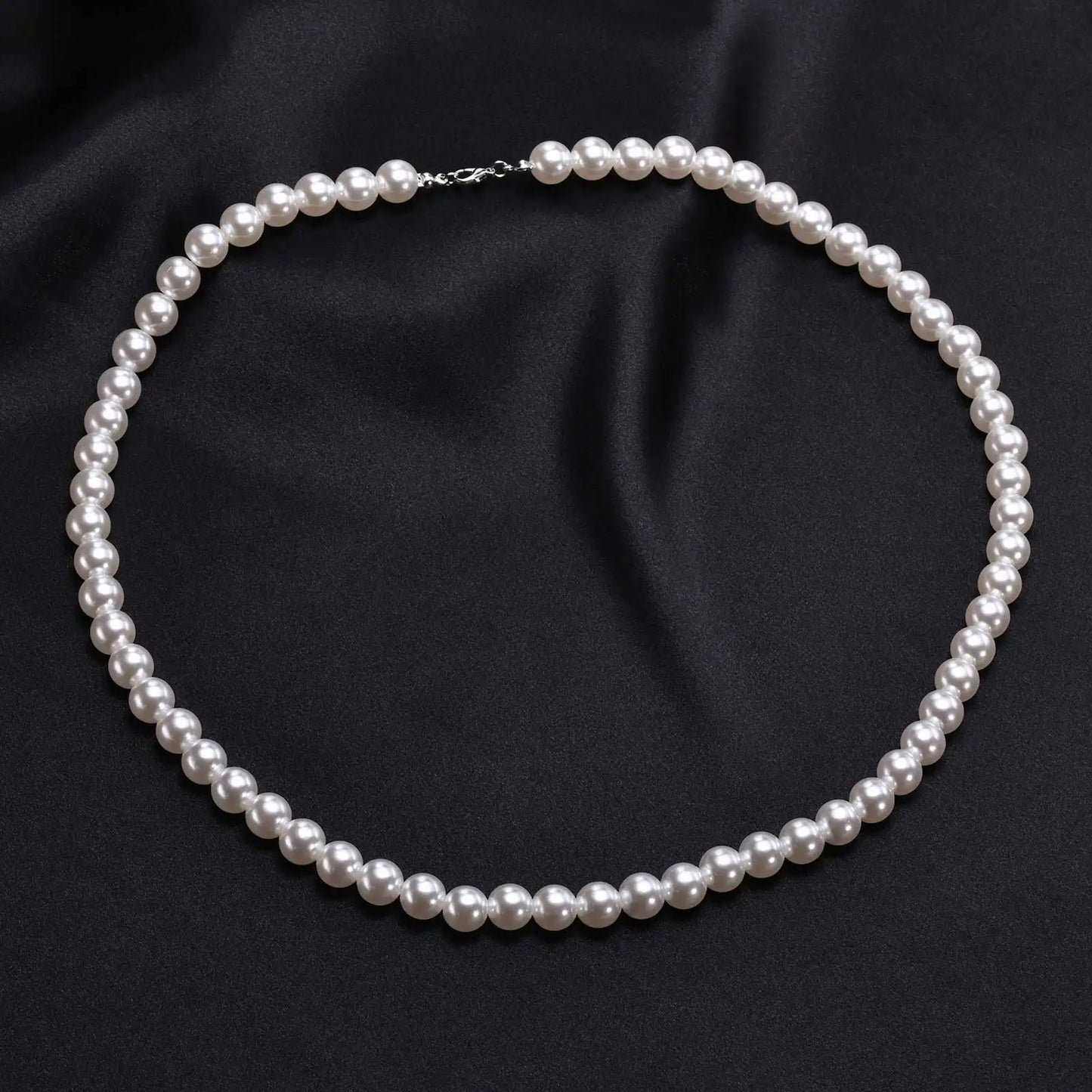 Pearl Necklace for Men,Modern Pearl Necklace, Men'S Necklace Pearl Jewelry,Gift for Men Women