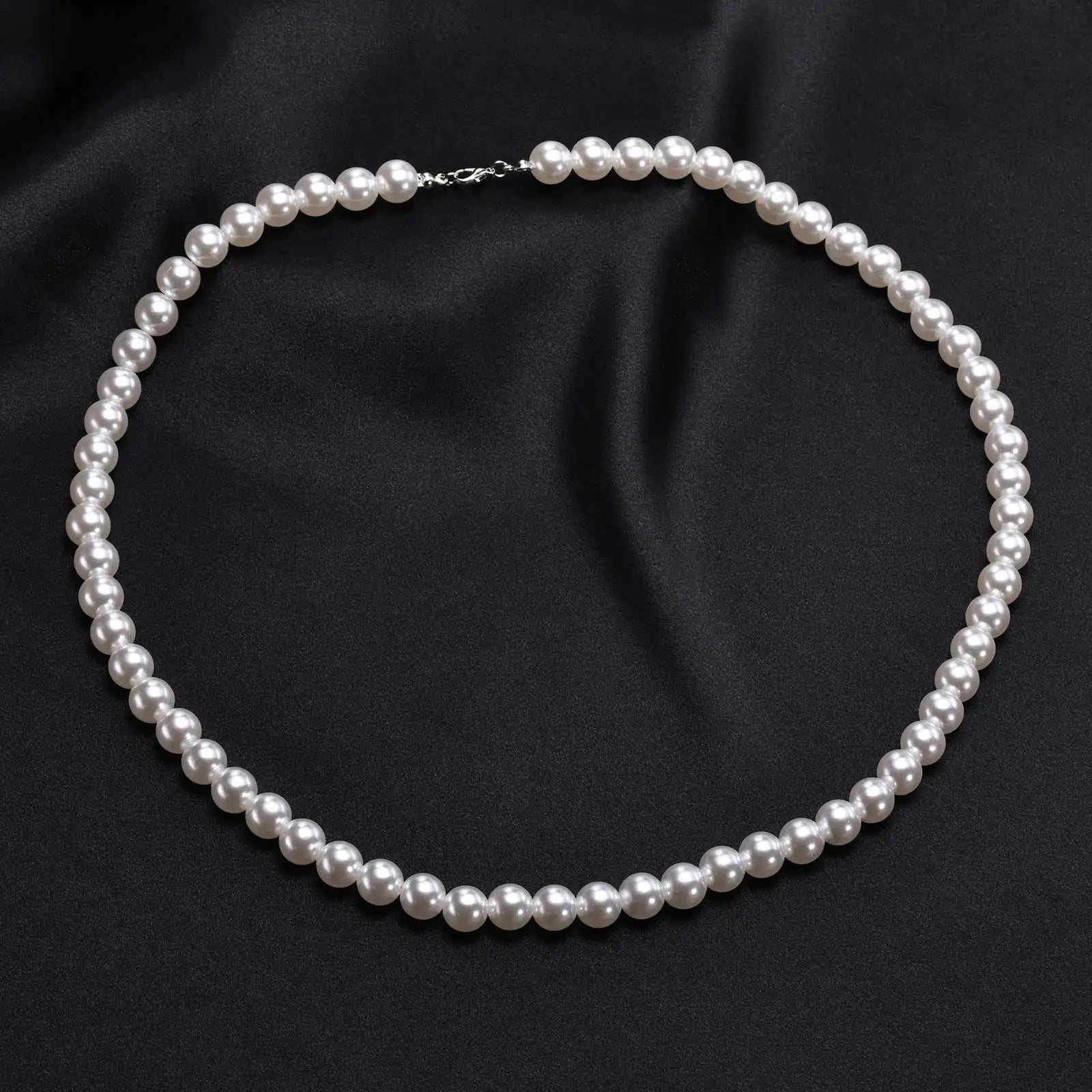 Pearl Necklace for Men,Modern Pearl Necklace, Men'S Necklace Pearl Jewelry,Gift for Men Women