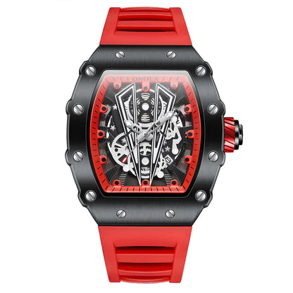 Waterproof Men's Sports Quartz Watch – Silicone Band